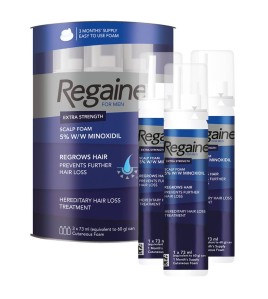 Rogaine (Regaine) za muškarce® pjena 5% minoksidil - 3-mjesečna zaliha